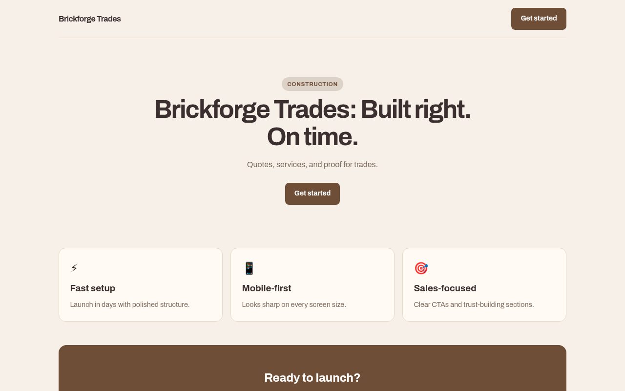 Brickforge Trades