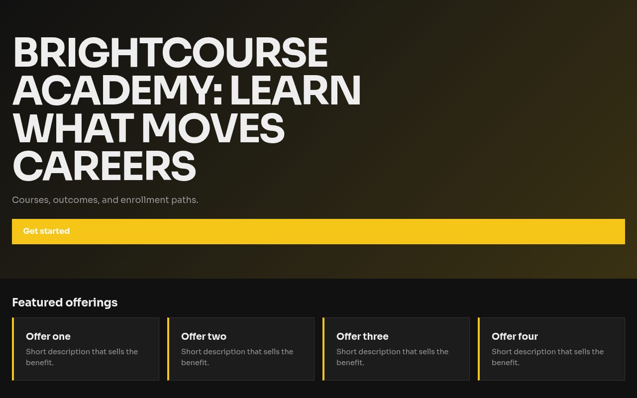 Brightcourse Academy