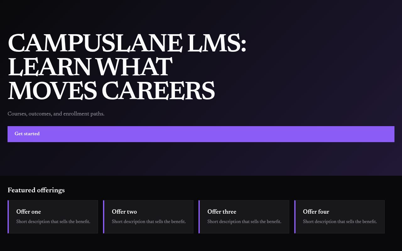 Campuslane LMS