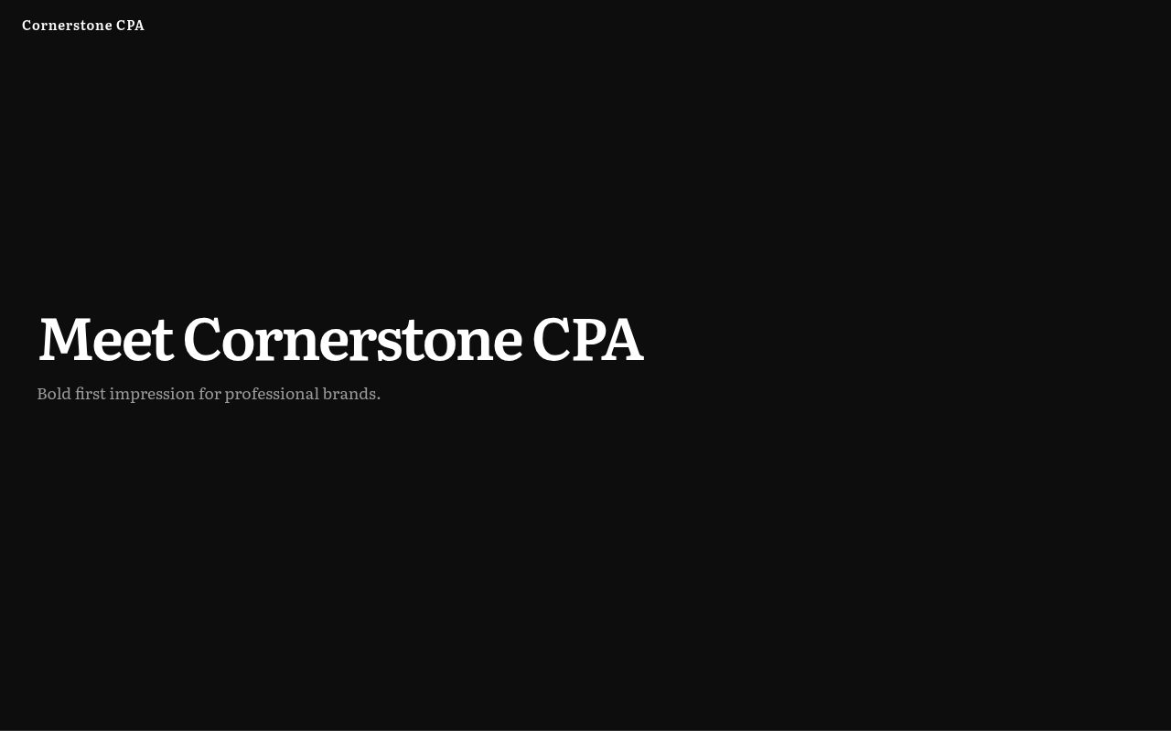 Cornerstone CPA