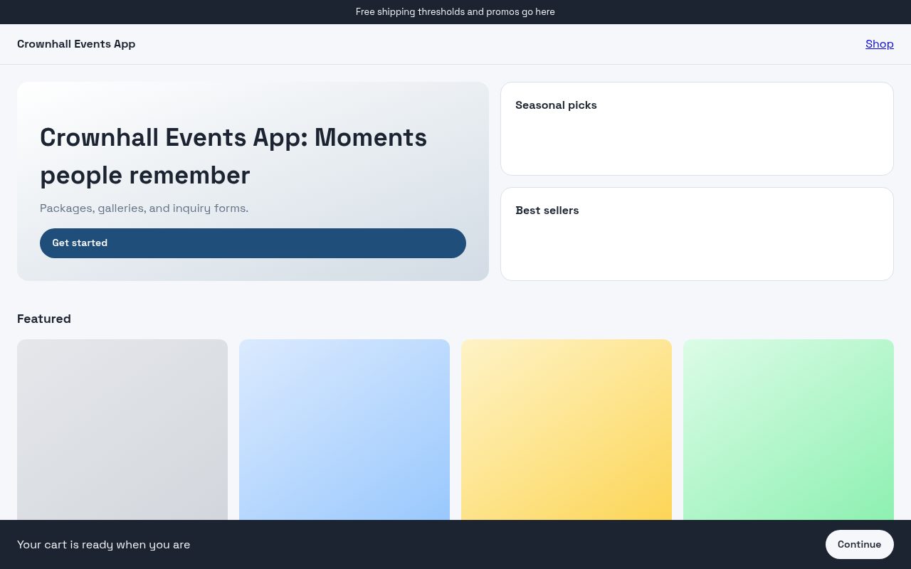 Crownhall Events App