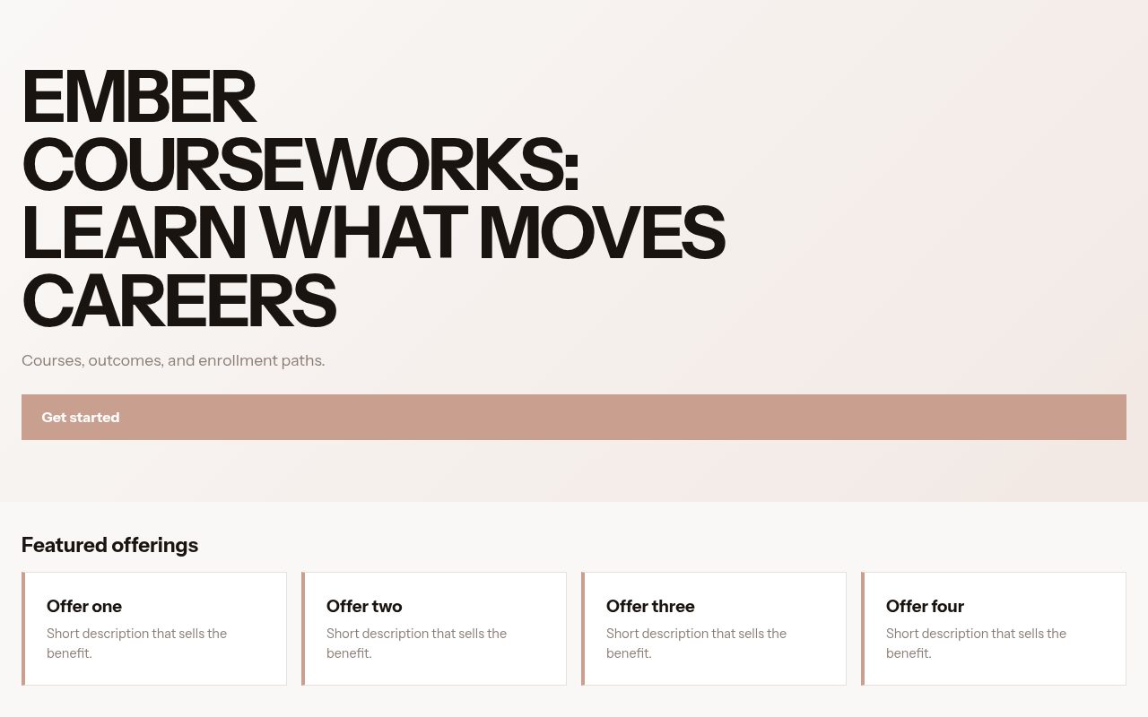 Ember Courseworks