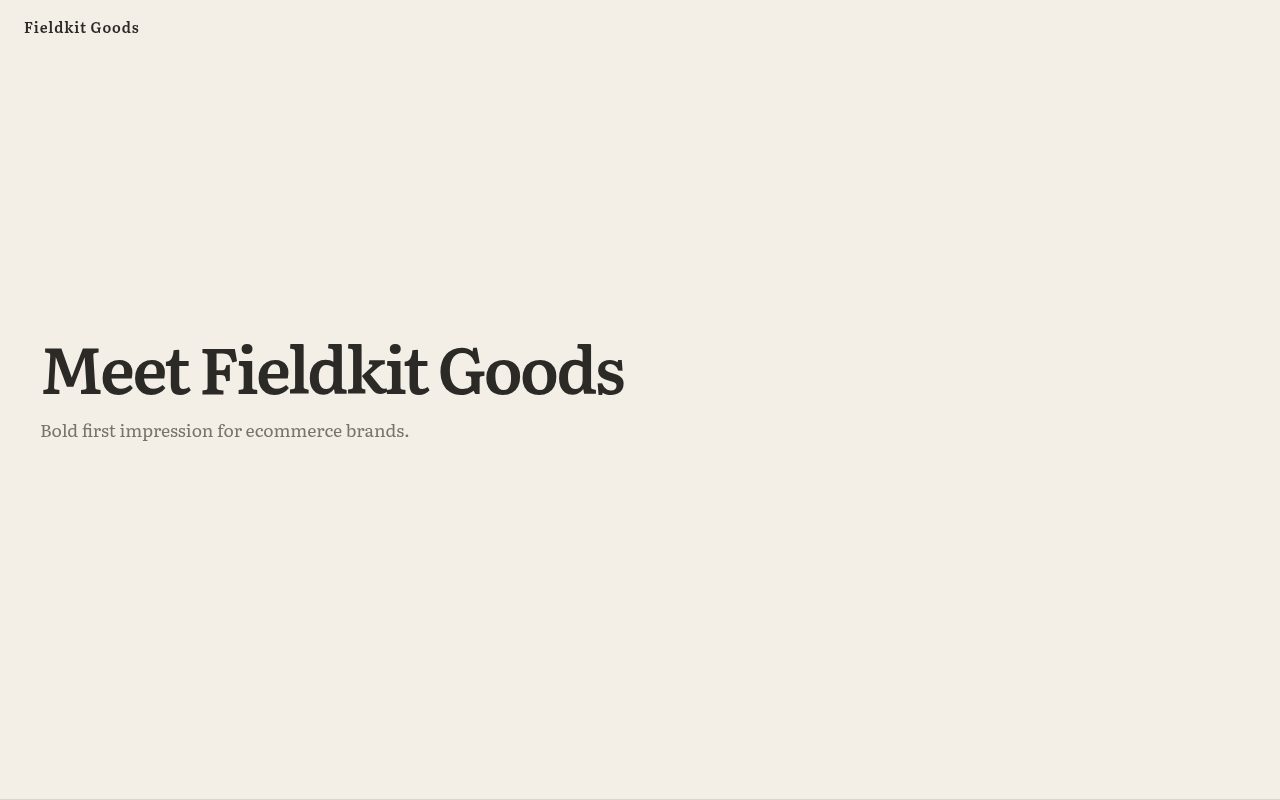Fieldkit Goods