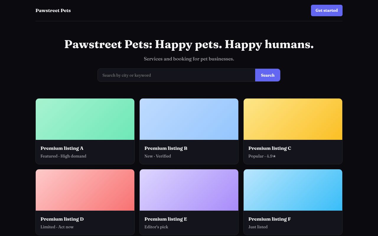 Pawstreet Pets