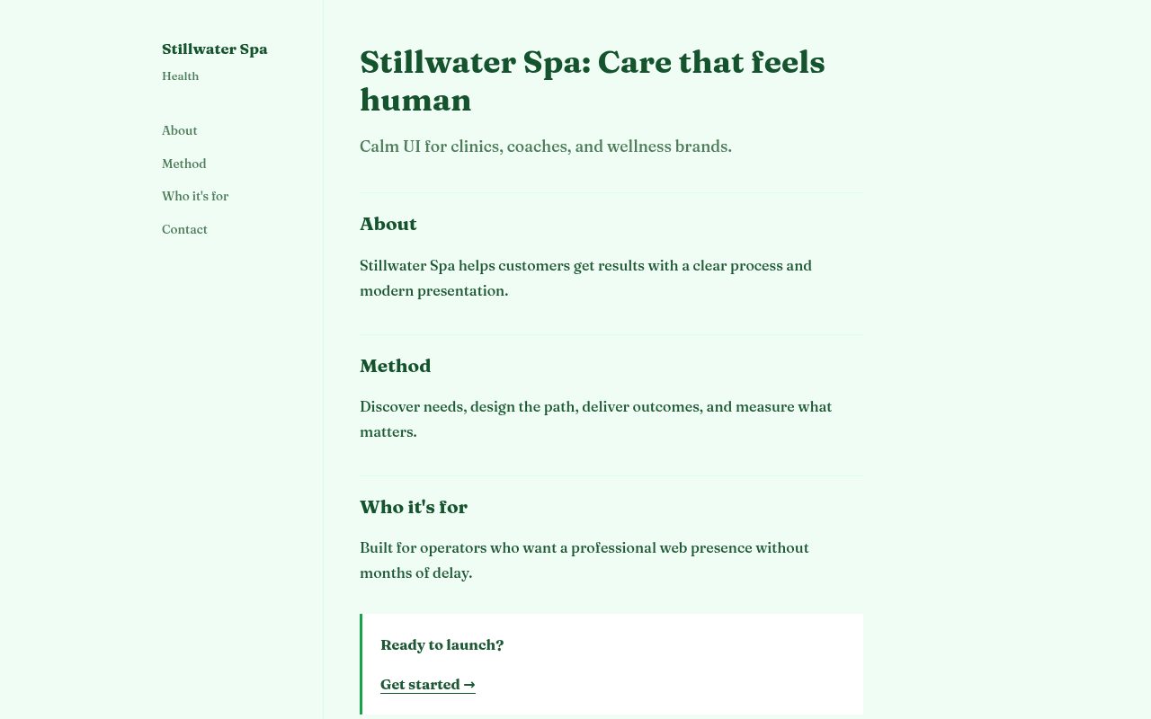 Stillwater Spa